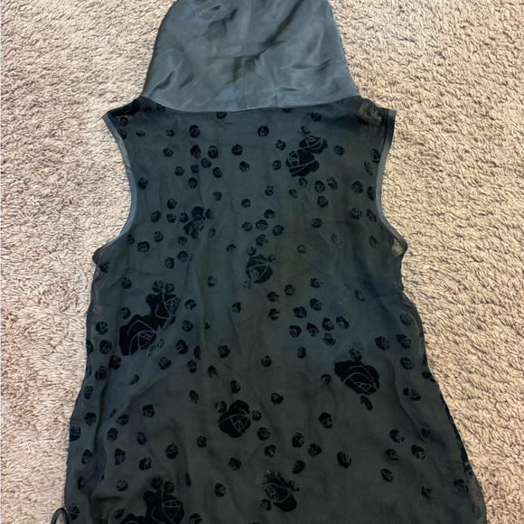 2 FOR $25 iRoo Cowl Neck Sheer Sleeveless Top Blouse Made In Singapore 38 (S) - Picture 4 of 6